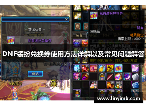 DNF装扮兑换券使用方法详解以及常见问题解答